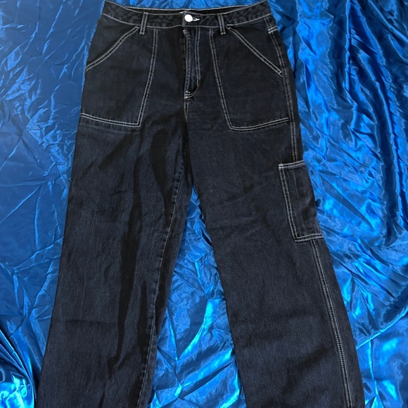 Black washed cargo pants🖤 - Picture 1 of 1